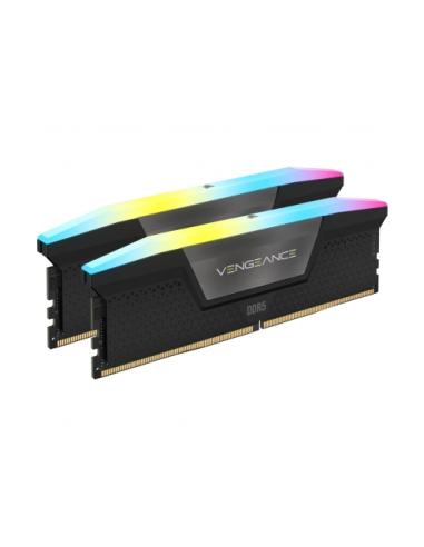 MEMORIA CORSAIR VENGEANCE 32GB (2X16) DDR5 6000 RGB NEGRA / CMH32GX5M2B6000C30