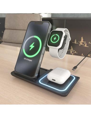 CARGADOR USB-C 15W MOVIL INALAM WATCH AURICULARES NEGRO AISENS ASCH-15W3WC043-BK