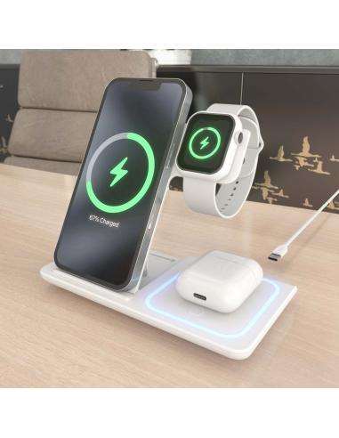 CARGADOR USB-C 15W MOVIL INALA WATCH AURICULARES BLANCO AISENS ASCH-15W3WC044-W