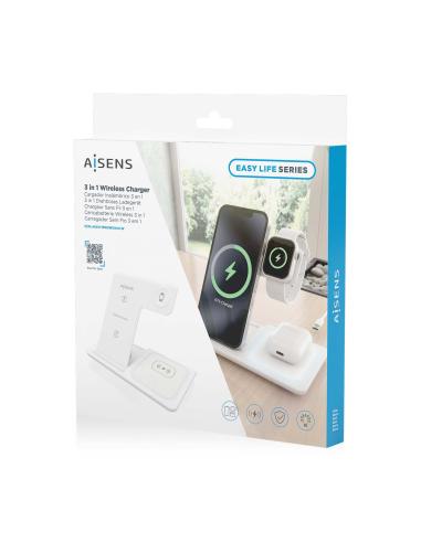 CARGADOR USB-C 15W MOVIL INALA WATCH AURICULARES BLANCO AISENS ASCH-15W3WC044-W
