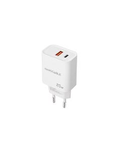 CARGADOR USB-CPD USB-AQC 20W BLANCO NANOCABLE 10.10.2007