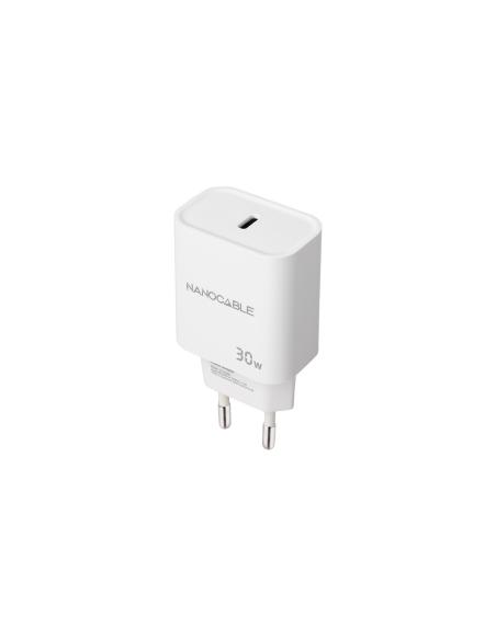 CARGADOR USB-C PD 30W BLANCO NANOCABLE 10.10.2009
