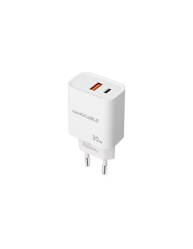 CARGADOR USB-CPD USB-AQC 30W BLANCO NANOCABLE 10.10.2011