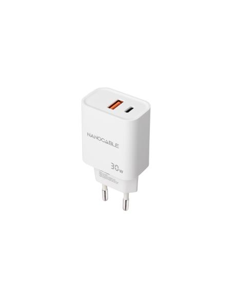 CARGADOR USB-CPD USB-AQC 30W BLANCO NANOCABLE 10.10.2011