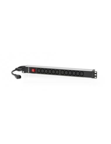 REGLETA PDU SALICRU SPS 12F C13/C14 / FORMATA RACK / 12 x IEC C13 / ENTRADA IEC C14 / 680CA000002