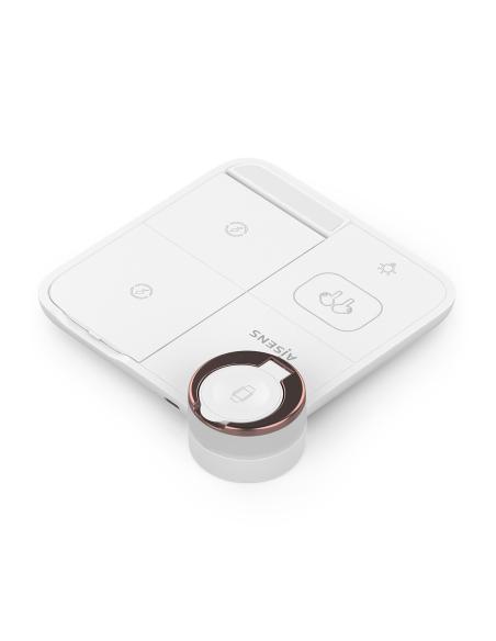 CARGADOR INALAMBRICO LUZ 4 EN 1 MOVIL APPLE WATCH AURICU AISENS ASCH-15W4WC061-W