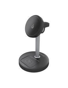 CARGADOR INALAM 3 EN 1 MOVIL APPLE WATCH AURICULA NEGRO AISENS ASCH-15W3WC066-BK