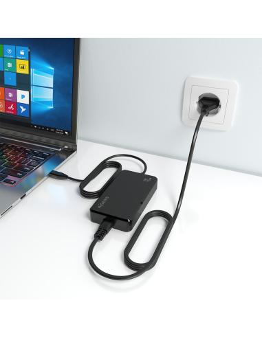 CARGADOR DE SOBREMESA GAN 45W PD3.0 1XUSB-C 1.8M NEGRO AISENS ASCH-1PD45D067-BK