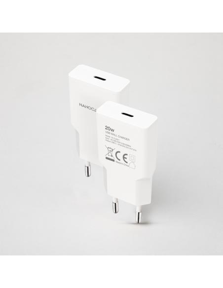 CARGADOR USB-CPD 20W BLANCO NANOCABLE 10.10.2021