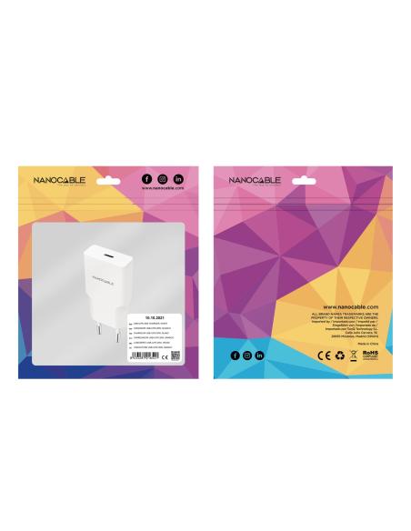 CARGADOR USB-CPD 20W BLANCO NANOCABLE 10.10.2021