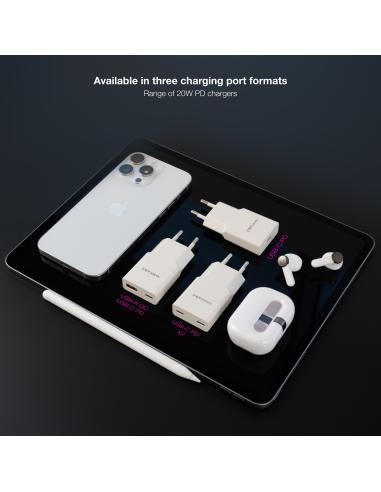 CARGADOR 2XUSB-CPD 20W BLANCO NANOCABLE 10.10.2023