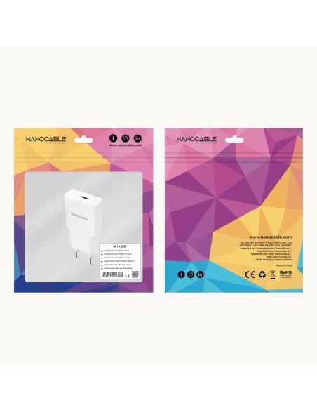 CARGADOR USB-CPD 30W BLANCO NANOCABLE 10.10.2027