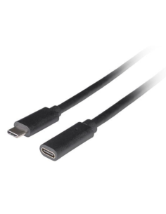 CABLE LANBERG USB-C 3.1 MACHO/HEMBRA 1.5M NEGRO