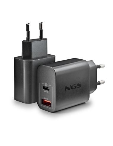 CARGADOR NGS DE PARED ULTRARRAPIDO DE 20W CON 2 PUERTOS USB-C USB-A