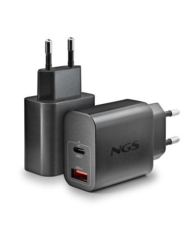 CARGADOR NGS DE PARED ULTRARRAPIDO DE 30W CON 2 PUERTOS USB-C USB-A