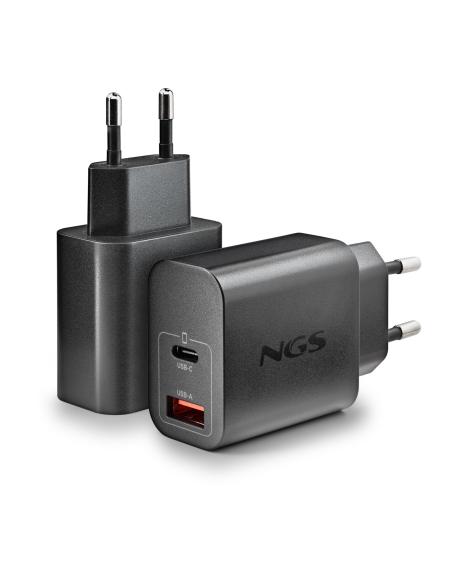 CARGADOR NGS DE PARED ULTRARRAPIDO DE 30W CON 2 PUERTOS USB-C USB-A