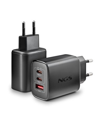 CARGADOR NGS DE PARED ULTRARRAPIDO DE 65W CON 3 PUERTOS 2USB-C USB-A