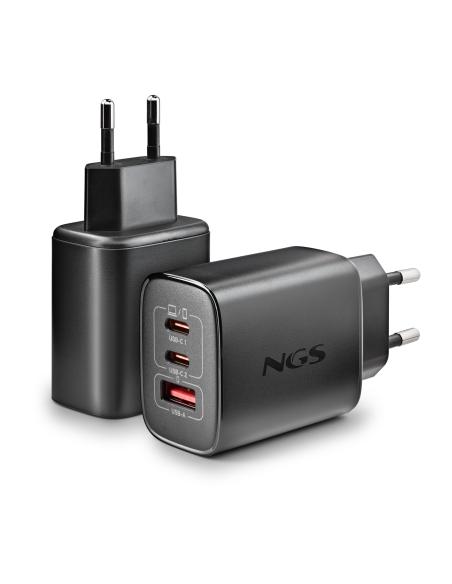 CARGADOR NGS DE PARED ULTRARRAPIDO DE 65W CON 3 PUERTOS 2USB-C USB-A