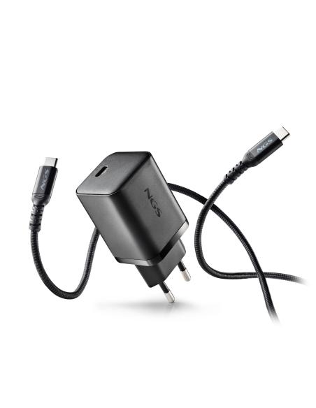 CARGADOR NGS DE PARED ULTRARRAPIDO DE 65W SALIDA USB-C Y CABLE USB-C A USB-C