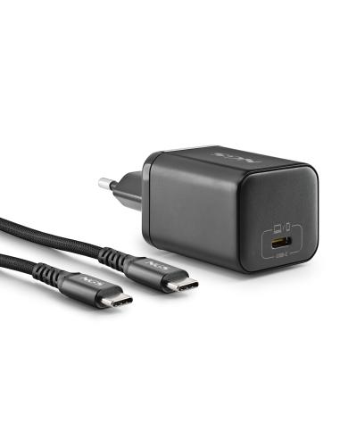 CARGADOR NGS DE PARED ULTRARRAPIDO DE 65W SALIDA USB-C Y CABLE USB-C A USB-C