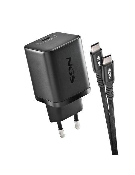 CARGADOR NGS DE PARED ULTRARRAPIDO DE 65W SALIDA USB-C Y CABLE USB-C A USB-C