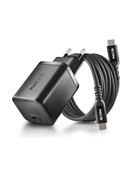 CARGADOR NGS DE PARED ULTRARRAPIDO DE 65W SALIDA USB-C Y CABLE USB-C A USB-C