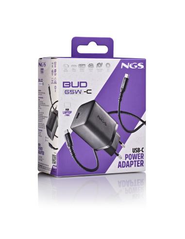 CARGADOR NGS DE PARED ULTRARRAPIDO DE 65W SALIDA USB-C Y CABLE USB-C A USB-C