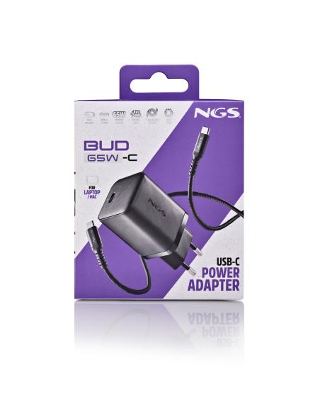 CARGADOR NGS DE PARED ULTRARRAPIDO DE 65W SALIDA USB-C Y CABLE USB-C A USB-C