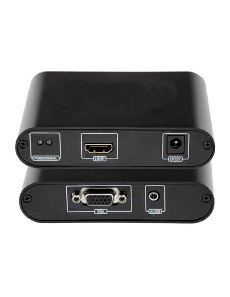 CONVERSOR SVGAHAUDIOH A HDMI CON ALIM. NEGRO NANOCABLE 10.16.2101-BK