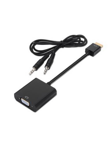 CONVERSOR HDMI SVGAAUDIO HDMIM-SVGAH3.5H 10CM1M NANOCA 10.16.2001-BK