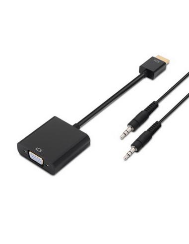 CONVERSOR HDMI SVGAAUDIO HDMIM-SVGAH3.5H 10CM1M NANOCA 10.16.2001-BK