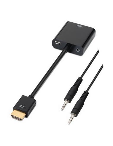 CONVERSOR HDMI SVGAAUDIO HDMIM-SVGAH3.5H 10CM1M NANOCA 10.16.2001-BK
