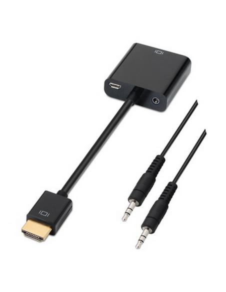 CONVERSOR HDMI SVGAAUDIO HDMIM-SVGAH3.5H 10CM1M NANOCA 10.16.2001-BK