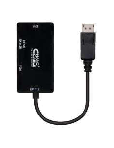 CONVERSOR DISPLAYPORT VGADVIHDMI 3-1 DP 1.2M-VGAH-DVIM NANOC 10.16.3301-BK