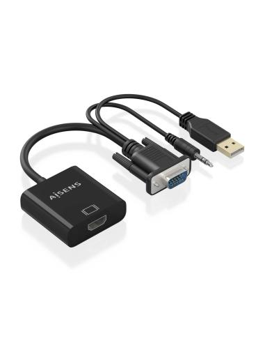 CONVERSOR SVGAAUDIO A HDMI VGAMJACKMUSB-AM-HDMI H NEGRO 20CM AISENS A115-0872