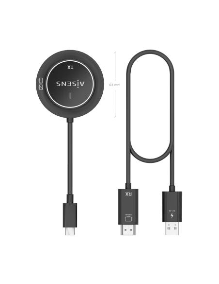 ADAPTADOR VIDEO USB-C A HDMI WF 1080P 30M NEGRO AISENS ASWL-H2KC30M003-BK