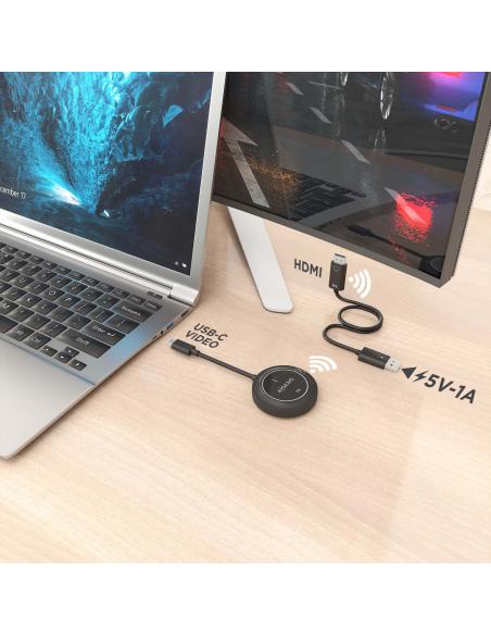 ADAPTADOR VIDEO USB-C A HDMI WF 1080P 30M NEGRO AISENS ASWL-H2KC30M003-BK