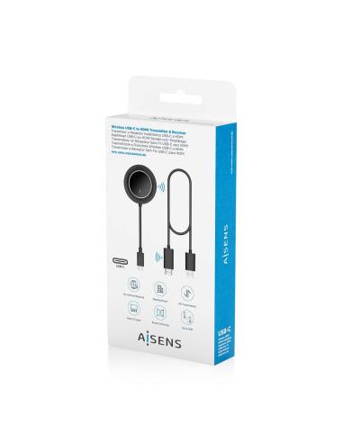 ADAPTADOR VIDEO USB-C A HDMI WF 1080P 30M NEGRO AISENS ASWL-H2KC30M003-BK