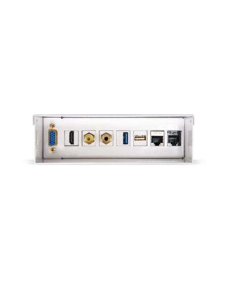 CAJA CONEXIONES VGAHDMIJACK3.5RCAUSB3USB22XRJ45 BLANCO NANOCABLE 10.35.0003
