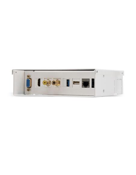 CAJA CONEXIONES VGAHDMIJACK3.5RCAUSB3USB22XRJ45 BLANCO NANOCABLE 10.35.0003