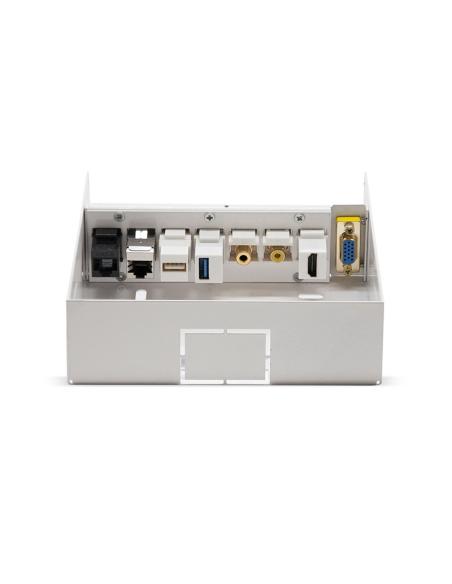 CAJA CONEXIONES VGAHDMIJACK3.5RCAUSB3USB22XRJ45 BLANCO NANOCABLE 10.35.0003