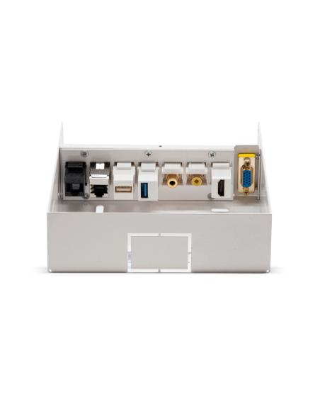 CAJA CONEXIONES VGAHDMIJACK3.5RCAUSB3USB22XRJ45 BLANCO NANOCABLE 10.35.0003
