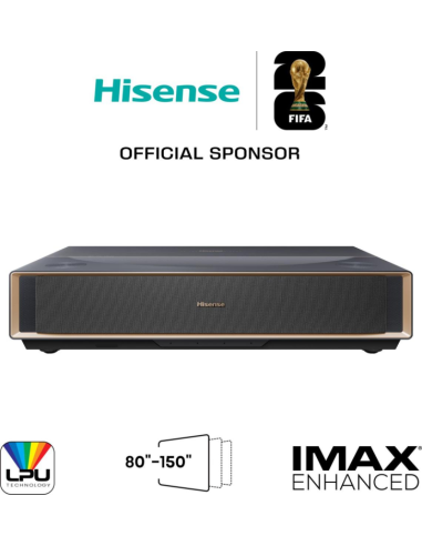 PROYECTOR LASER HISENSE PT1 4K UHD 2500 LUMENES HDR10+ SMART TV TIRO CORTO