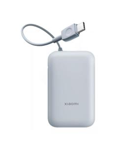 BATERIA POWER BANK XIAOMI 10000 mAh / CARGA RAPIDA 22.5W / CABLE INTEGRADO / 1xUSB-A /1xUSB-C / AZUL CLARO P/N: BHR9073GL