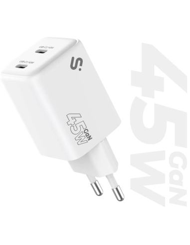 GAN 45W CHARGER USB C+C