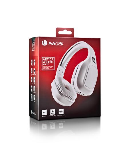AURICULAR NGS BLUETOOTH HEADPHONE ARTICA WRATH WHITE
