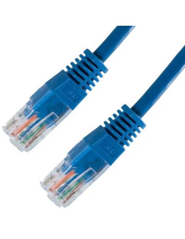CABLE RED LATIGUILLO RJ45 CAT.5E UTP AWG24 AZUL 3.0 M NANOCABLE 10.20.0103-BL