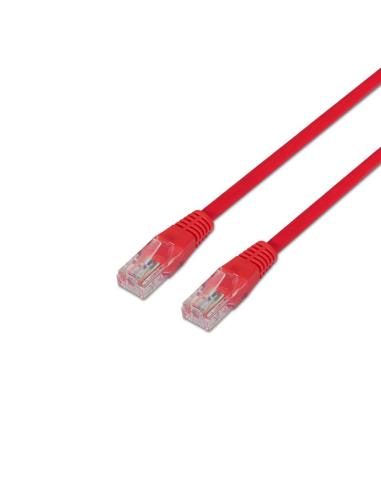 CABLE RED LATIGUILLO RJ45 CAT.5E UTP AWG24 ROJO 1.0 M NANOCABLE 10.20.0101-RUC