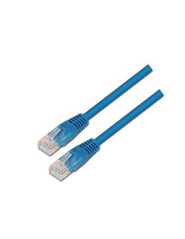 CABLE RED LATIGUILLO RJ45 CAT.5E UTP AWG24 AZUL 0.5 M NANOCABLE 10.20.0100-BL