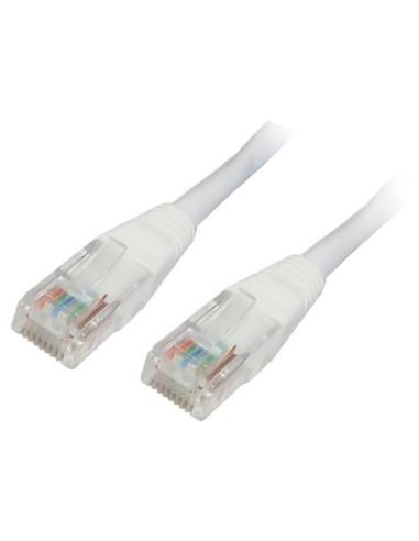 CABLE RED LATIGUILLO RJ45 CAT.5E UTP AWG24 BLANCO 0.5 M NANOCABLE 10.20.0100-W
